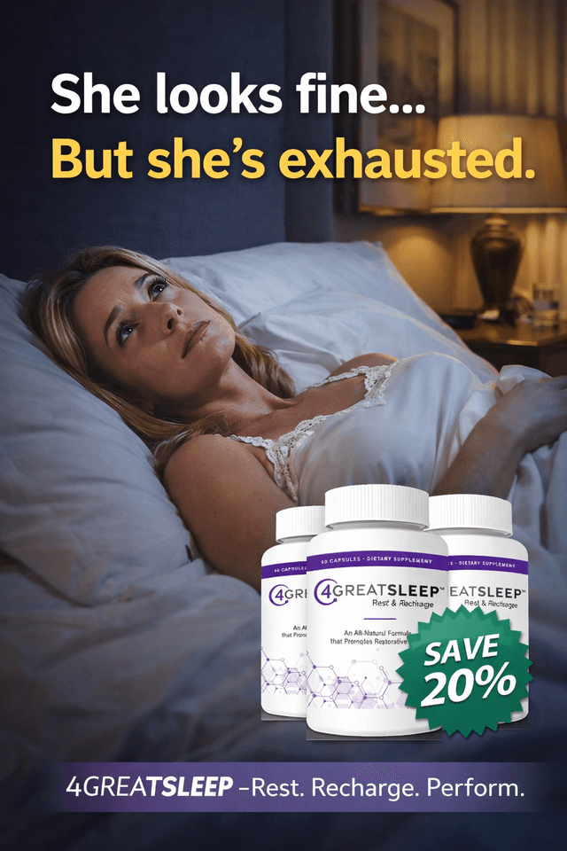 4GreatSleep bottle — Rest & Recharge deep sleep formula